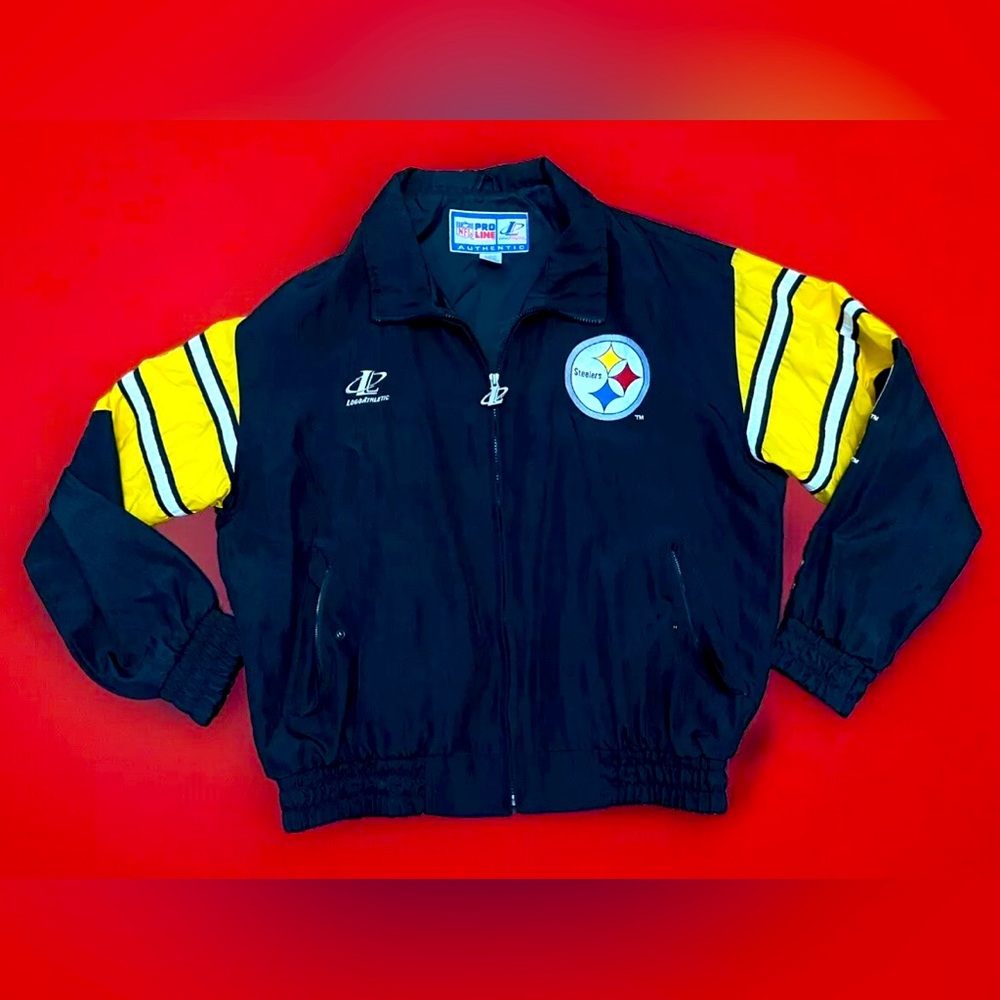1990s Vintage  Pro Line Mens NFL Pittsburgh Steelers Jacket Large